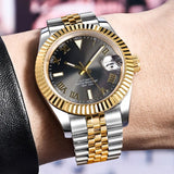 Rome DateJust Watch Tandorio TD136R 36mm 39mm Roman Numbers NH35 Automatic Sapphire 200M Waterproof  Luminous