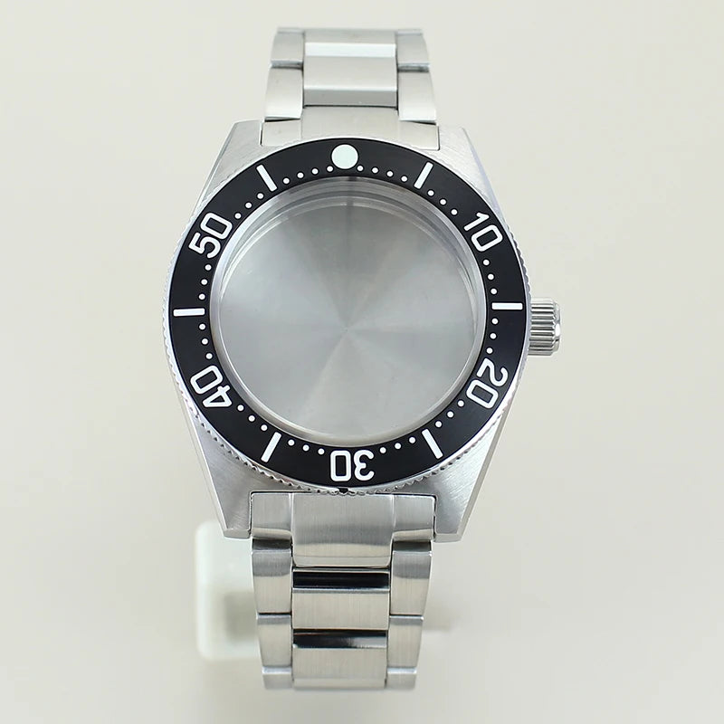 40.5mm Modified SPB143J1/SPB253J1 Black Tiger Whale Watch Case For Seiko NH35 NH34 NH36 NH38 Movement