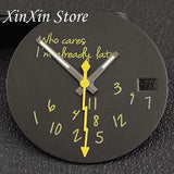 Black NH35 28.5mm Watch Dial Who Cares  With Lightning Second Hands For NH35 4R35 Movement Who Cares Lt's Already Late Replace Watch Dial