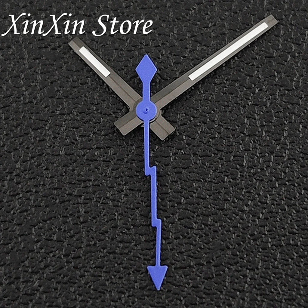 Black NH35 28.5mm Watch Dial Who Cares  With Lightning Second Hands For NH35 4R35 Movement Who Cares Lt's Already Late Replace Watch Dial