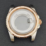 34MM NH05 Watch Case bezel insert ring sapphire glass stainless steel screw in crown women's watch case, suitable for NH05 NH06 movement