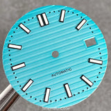 Nautilus Dial For NH35 movement NH36 NH38 NH70 NH71 NH72 29.2mm green Luminous Hands set