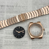 Gold / Rose Gold / PVD Black PRX case 40mm Automatic Modified Case Strap Set Fits Supe Player Prx NH35 NH36 Movement Sapphire Glass Penetrating