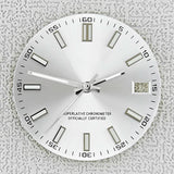 28.5mm double bar date window Watch Dial With Watch Hands Date Just Luminous Sunray Fit NH35 NH36 Watch Faces Automatic Movement