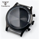38mm Chronograph Watch Case Fit Miyota OS20/OS21 VK63/VK64 Movt Domed Mineral Glass 3ATM