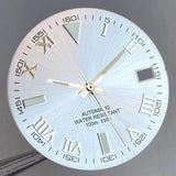Wimbledon Style Roman Numeral Sunburst Dial 29mm Watch Dial Face For NH35 NH36 NH38 Movement Watch Replacement Part