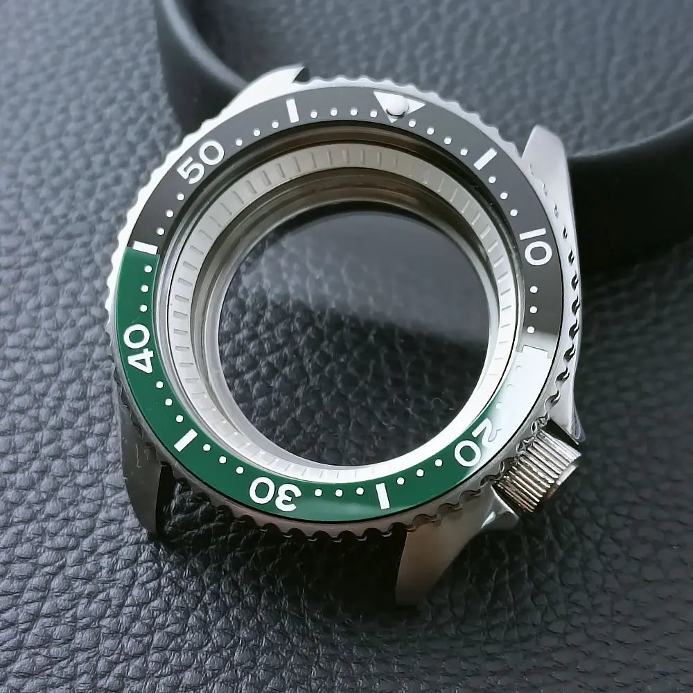 42mm Skx007 Case Mod For NH35 316 Steel Case Fit NH35 NH36 Movement/Dial Case Plane Sapphire Glass 22mm Strap Watch Box