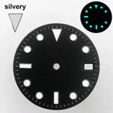 151 type of dials Submariner 28.5mm dial with calendar window suitable for NH35 movement luminous dial can support DIY dial customization name/logo