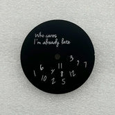 新しいログ改造ウォッチフェイス28.5mm DIYウォッチダイヤルはNH35 / 4R36ムーブメントに適合します。もう遅い時計アクセサリーを気にしないでください。 