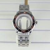 41mm Seamaster Watch Case 316 Stainless Steel 100M Waterproof for NH35 NH36 NH38 Movements 31mm Dial Watch Accessories