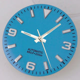 Explorer Watch Dial 29mm Watch Dial Explore Dial Face for NH35 NH36 Movement Black/Orange/Blue Steel Watch parts Green Lume Replacement Parts