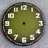 Tandorio 40.5mm Matte Watch Dial Fit NH35 NH36 ETA2824 PT500 Arabic Numeral Watch Face Automatic Watch Accessories Replace Parts