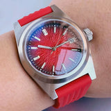 Unimatic U2 Tandorio TD108S 38mm AR Sapphir NH35 20Bar Waffle Strap Pilot