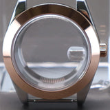 Explorer Watch Case 36mm/39mm Silver Rose Gold yellow Gold Two tone Sapphire 316L stainless Steel For Nh35 Nh36 NH34 NH38 Nh70 Miyota 8215 8285Movement