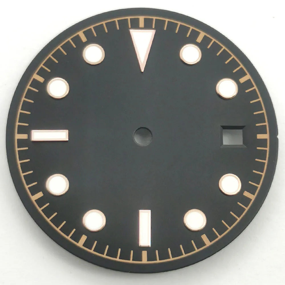 30.5mm Dial For 41MM Black Bay Mod Green Luminous  NH35 NH36 ETA2836/2824 Miyota8205/8215/821A