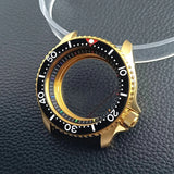 Gold Skx007 Case Mod For NH35 42mm 316 Rose Gold  Steel Case Fit NH35 NH36 Movement/Dial Case Plane Sapphire Glass 22mm Strap Watch Box