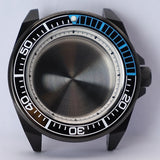 43.8mm Modified Samurai Watch Case Sapphire  For NH35 NH36 NH38 4R36 Movements 100M Waterproof