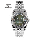 Tandorio Day Date Watch TD139  NH36 39mm / 36mm Sunburst Sapphire 10Bar