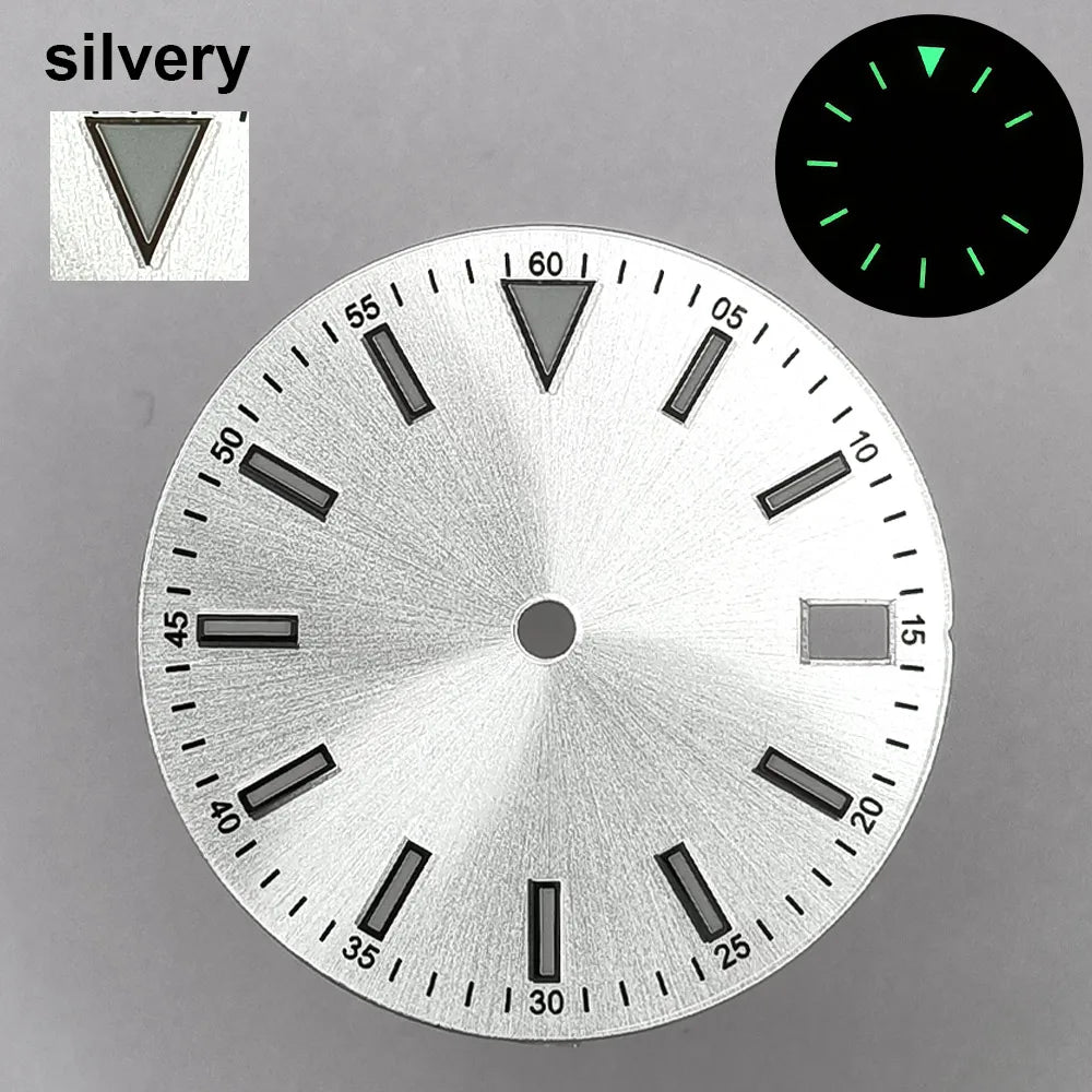 151 type of dials Submariner 28.5mm dial with calendar window suitable for NH35 movement luminous dial can support DIY dial customization name/logo