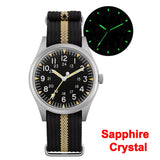Militado ML07 Military Watch VH31 Quartz Sapphire Luminous AR Coating 10bar