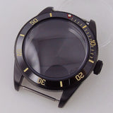 39mm PVd Black Rose Gold Dive Watch Case BB58 Mod 20BAR Waterproof Dome Sapphire Glass 39mm Black Bay Watch Case for NH34 NH35 NH36 NH70 ETA2824 PT5000 Watch Parts (Copy)