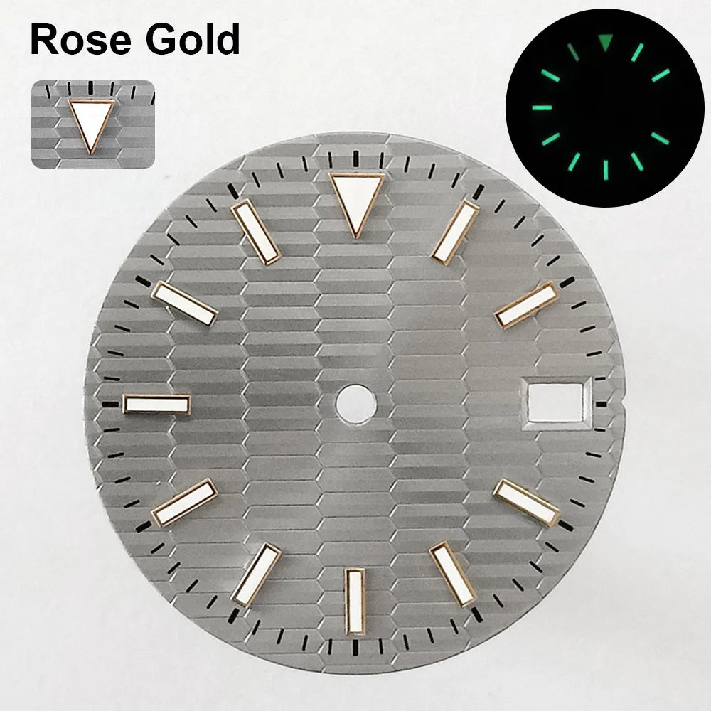 151 type of dials Submariner 28.5mm dial with calendar window suitable for NH35 movement luminous dial can support DIY dial customization name/logo