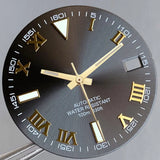 Wimbledon Style Roman Numeral Sunburst Dial 29mm Watch Dial Face For NH35 NH36 NH38 Movement Watch Replacement Part