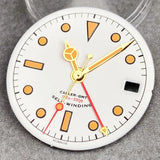 29mm Black White Luminous coating GMT Watch Dial fit NH34 NH34A GMT Automatic Mechanical Men Watch Accessories
