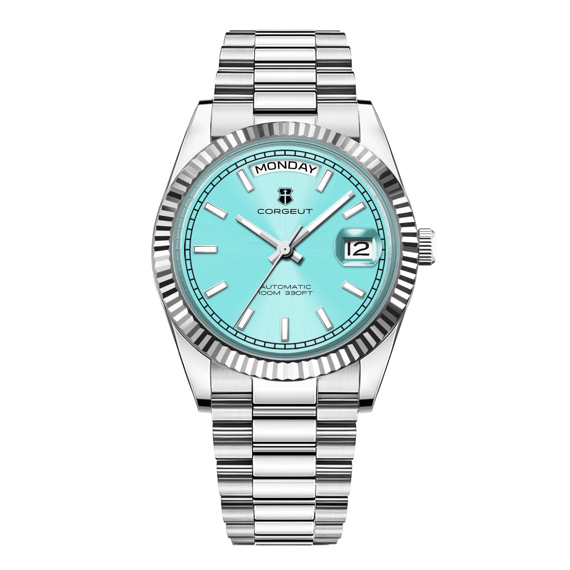COTGEUT Day-Date 36mm CG2029 Seagull ST1644 Automatic Sapphire