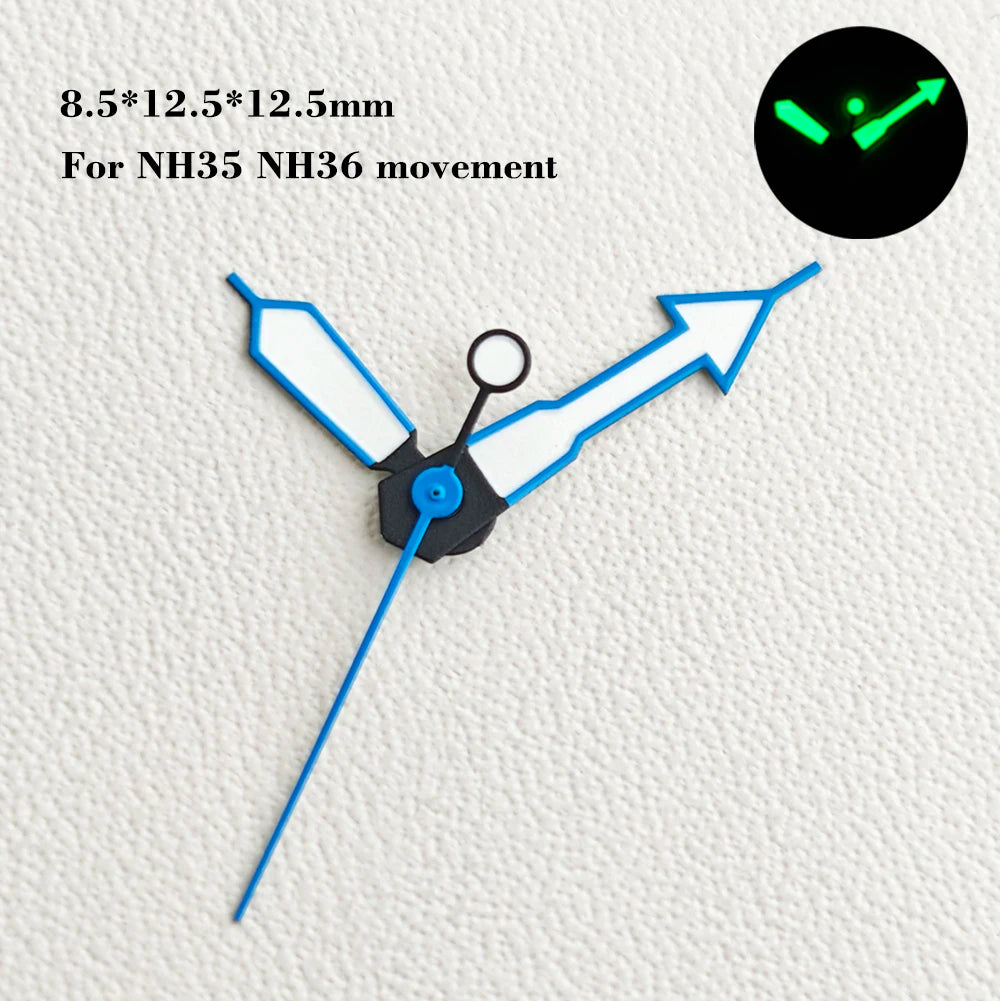 28.5mm SKX007 watch dial NH34 NH35 NH36 automatic SRP Green Luminous Custom logo