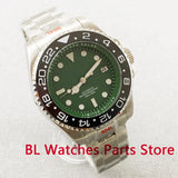 Green 43mm Deep Sea Watch Case Ceramic Insert Sapphire Glass NH35 Miyota 8215 PT5000 ETA2824 10ATM