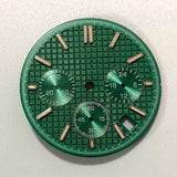 VK63 watch dial Non Logo Royal Oak dial 31.8mm waffle texture Chronograph Face 6 Hands fit for Quartz VK63 movement watch accessories