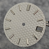 28.5mm Watch Dial For Engineer Mod NH35 Ripple Wave Textured Surface No Luminescence Watch Faces