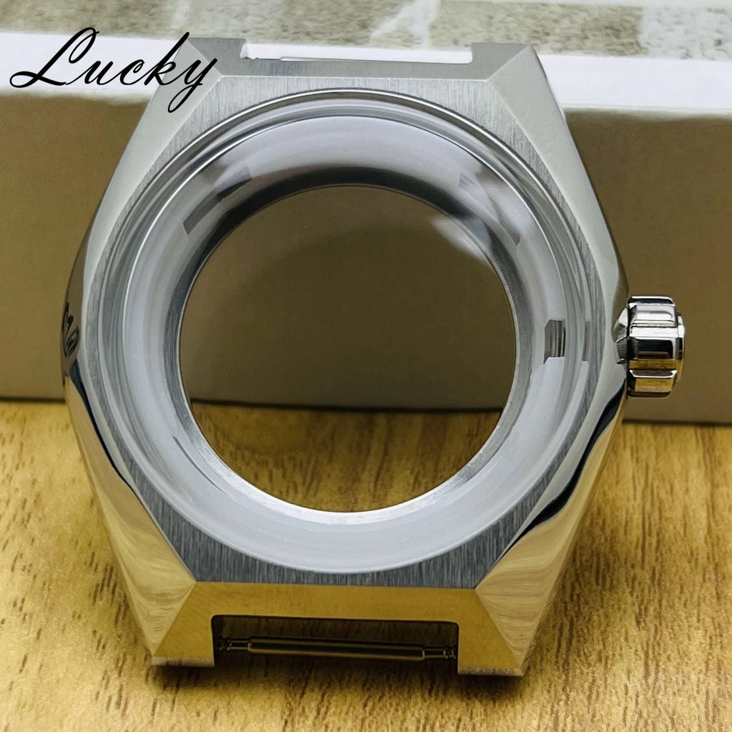 Premium Tokyo Lion Watch Cae 41mm NH35 Mineral Glass Waterproof Case Suitable For 33mm Dial Fit NH35 NH36 NH38 Movemen