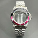 Retro Diver case 39mm,10bar waterproof stainless steel sapphire crystal case, suitable for NH34, NH35, NH36 mechanical movement accessories