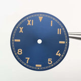 Retro 28.5MM Watch Dial with Green Luminous half rome number for NH35/NH36/2824/8215 Movement Watches Hands