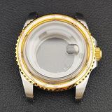 34MM NH05 Watch Case bezel insert ring sapphire glass stainless steel screw in crown women's watch case, suitable for NH05 NH06 movement