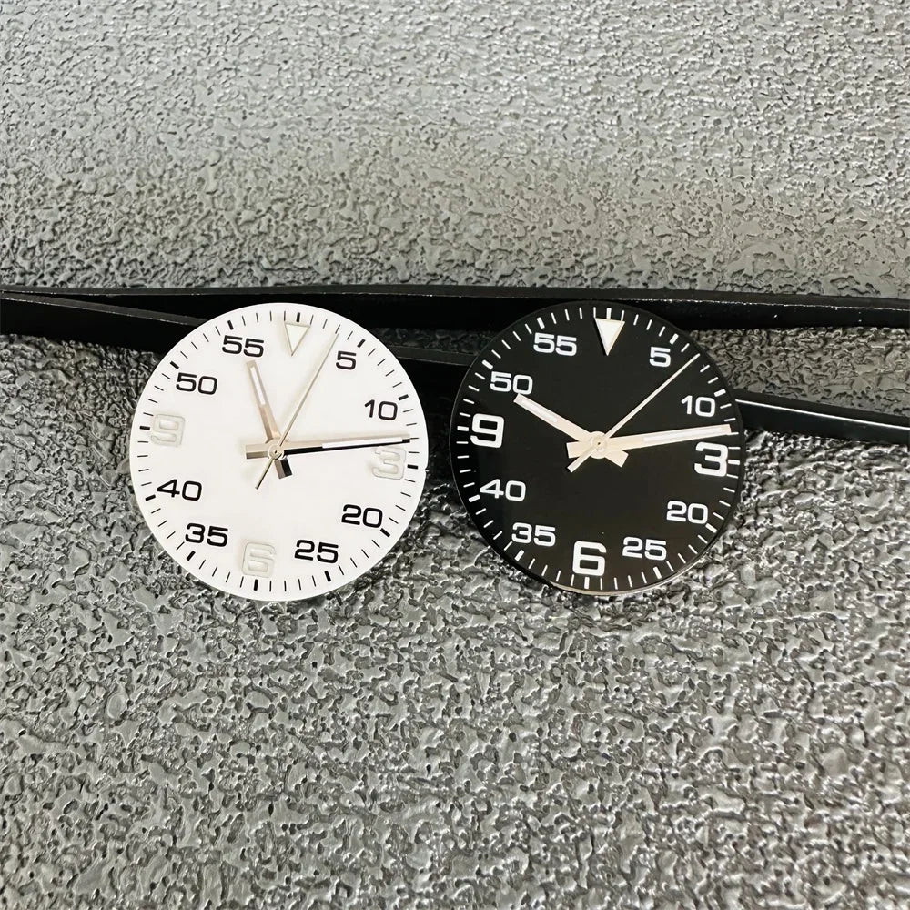 AIr King29mm Watch Dial Set Green Luminous Watch Accessories Watch Faces+hands for 8215/ 8200/ 8205/ 821A/ 2813 Movement