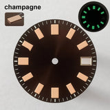 151 type of dials Submariner 28.5mm dial with calendar window suitable for NH35 movement luminous dial can support DIY dial customization name/logo
