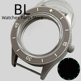Miyota 9015 watch Case Fifty Fathoms 40mm Retro Domed Sapphire Luminous Bezel For NH35 NH36 NH34 ETA 2824 PT 5000 Miyota 9015 10bar