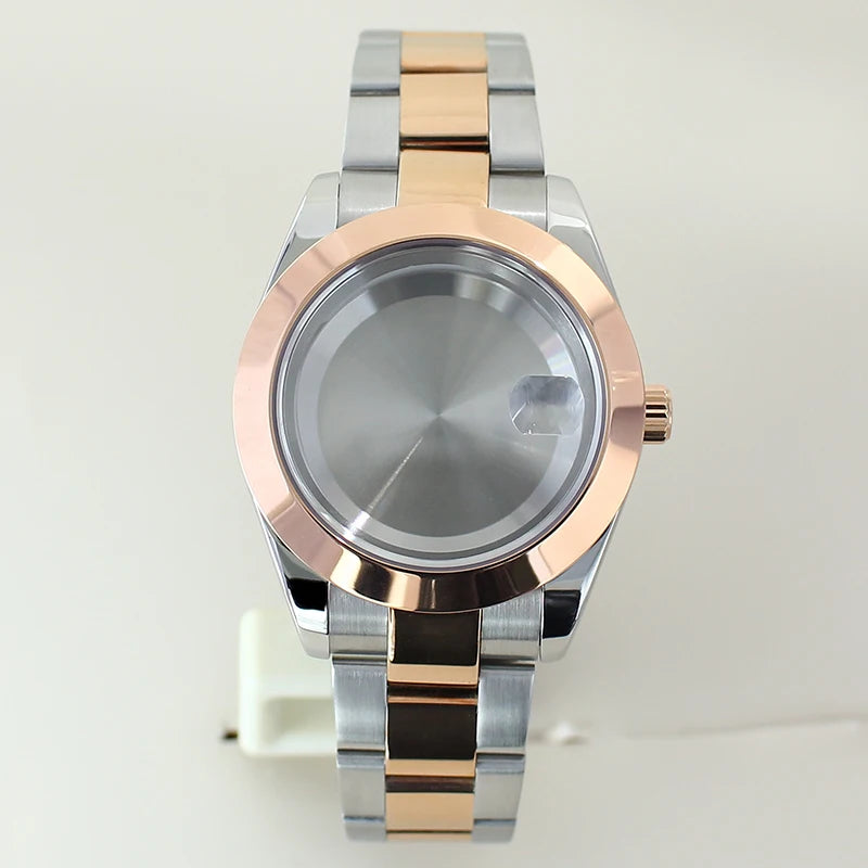 36mm 39mm Bevel Edge Watch Case Bracelet Sapphire Crystal For Seiko NH35 NH36 NH38 NH34 Miyota8215 Movement 28.5 Dial