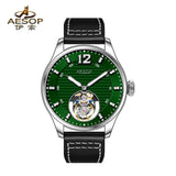Flying Tourbillon Watch AESOP 7095 Skeleton Mechanical Luxury Watches Fashion Sapphire waterproof