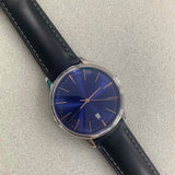 Pilot Watch with Japanese Miyota 9015 Movement Leather Strap 40mm Polished  Sapphire 3ATM