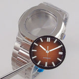 Square Watch Case fit for Philippe Nautilus  40mm Japan NH35A NH34 NH70 Movement Sapphire Glass Watch Parts