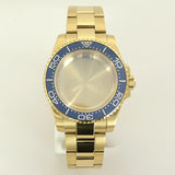 40MM PVD Gold Submariner Watch Case  GMT Yacht Master Polish Strap Sapphire Glass For NH35 NH36 NH34 NH38 Miyota 8215 Eta 2824 GMT SUB Yacht 20ATM waterproof