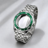 NEW 42mm Seamaster Case with 38mm bezel for NH34/35 NH36 movement Sapphire 10ATM Stainless steel watch box dual crown