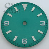 Explore watch dial 29mm dial with 369 digital stripe indices is suitable for the NH35 NH36 Miyota8215 821A ETA28242836 PT5000 DG2813 movement parts