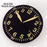 39mm vintage pilot Case 33.5mm Dial Sapphire Glass For NH35 NH35A 2824 PT5000 Waterproof Watch Case Screw Crown