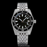 62mas Watch Mod Tandorio TD230k NH35A Automatic Watch for Men 41mm Diving Sapphire 30ATM Aluminum Bezel