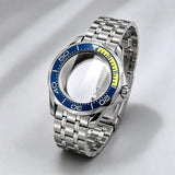 NEW 42mm Seamaster Case with 38mm bezel for NH34/35 NH36 movement Sapphire 10ATM Stainless steel watch box dual crown